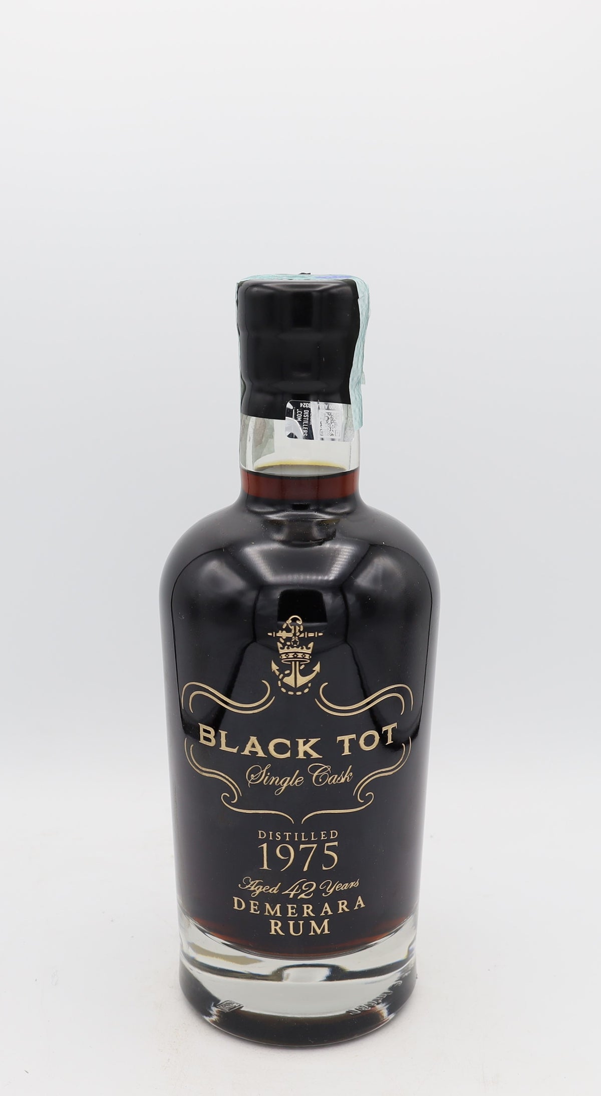 A Black Tot 42-Year-Old Demerara Rum, limited Reserved Treasures Club edition, presented in a collector’s box – exceptionally rare aged Caribbean rum with rich, complex flavors.