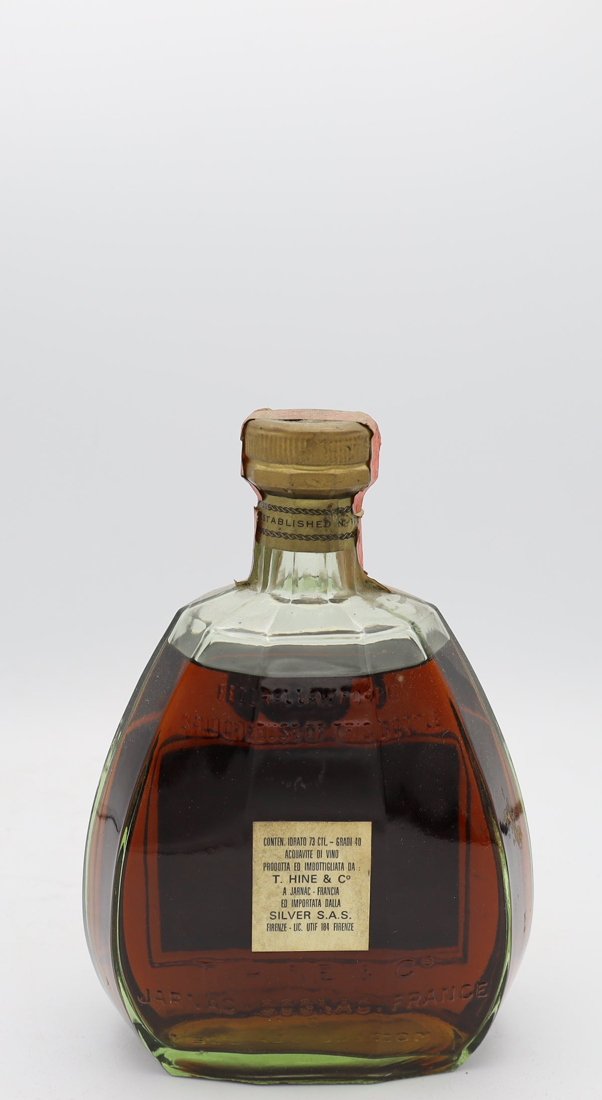 Hine Cognac Grande Champagne Tres Vieille 1960's