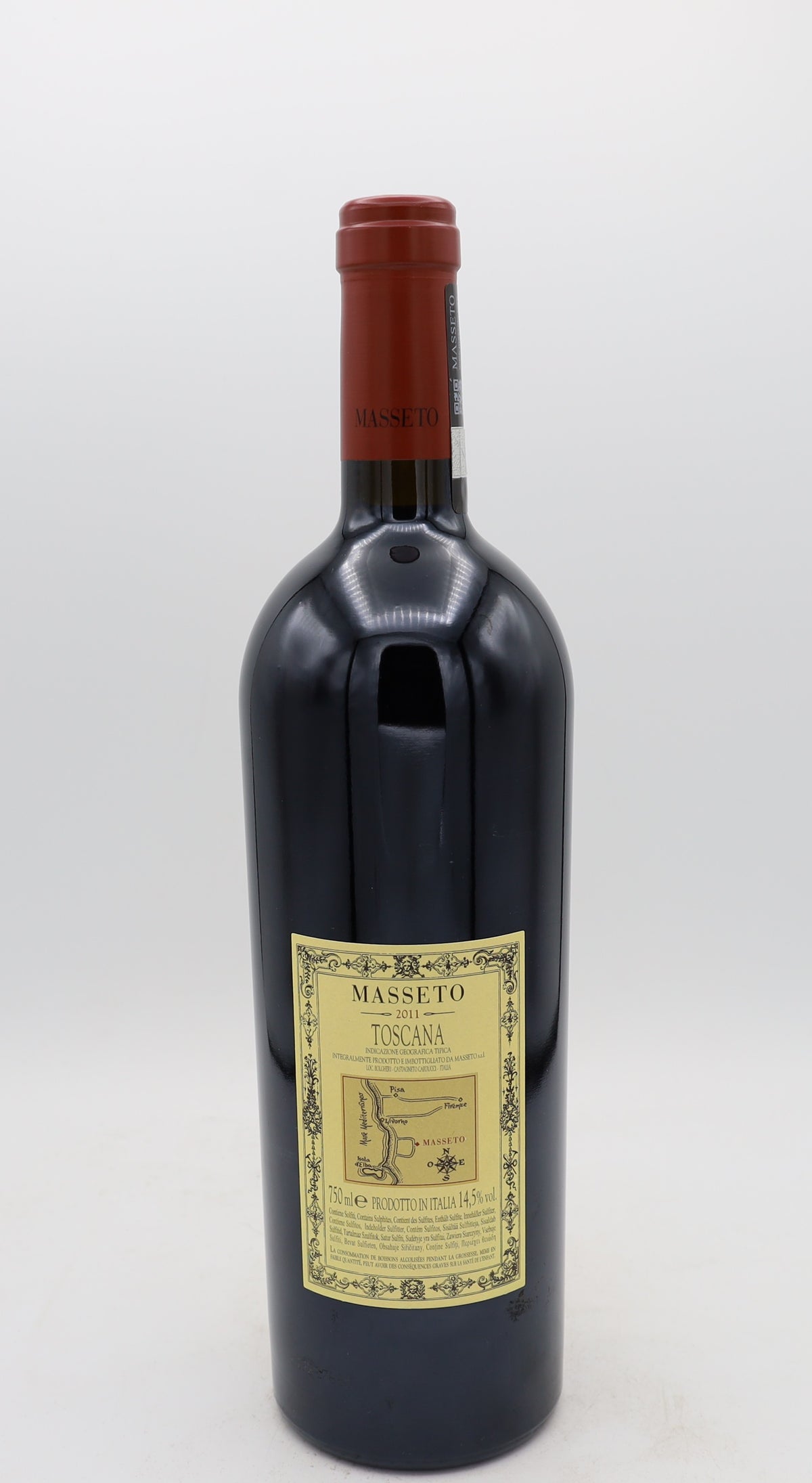 Masseto 2011 by Tenuta dell'Ornellaia, Toscana IGT Super Tuscan wine from Bolgheri Tuscany