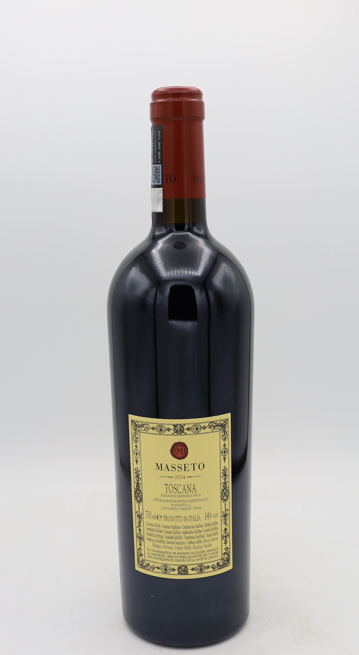 Masseto 2014 by Tenuta dell'Ornellaia, Toscana IGT Super Tuscan wine from Bolgheri Tuscany