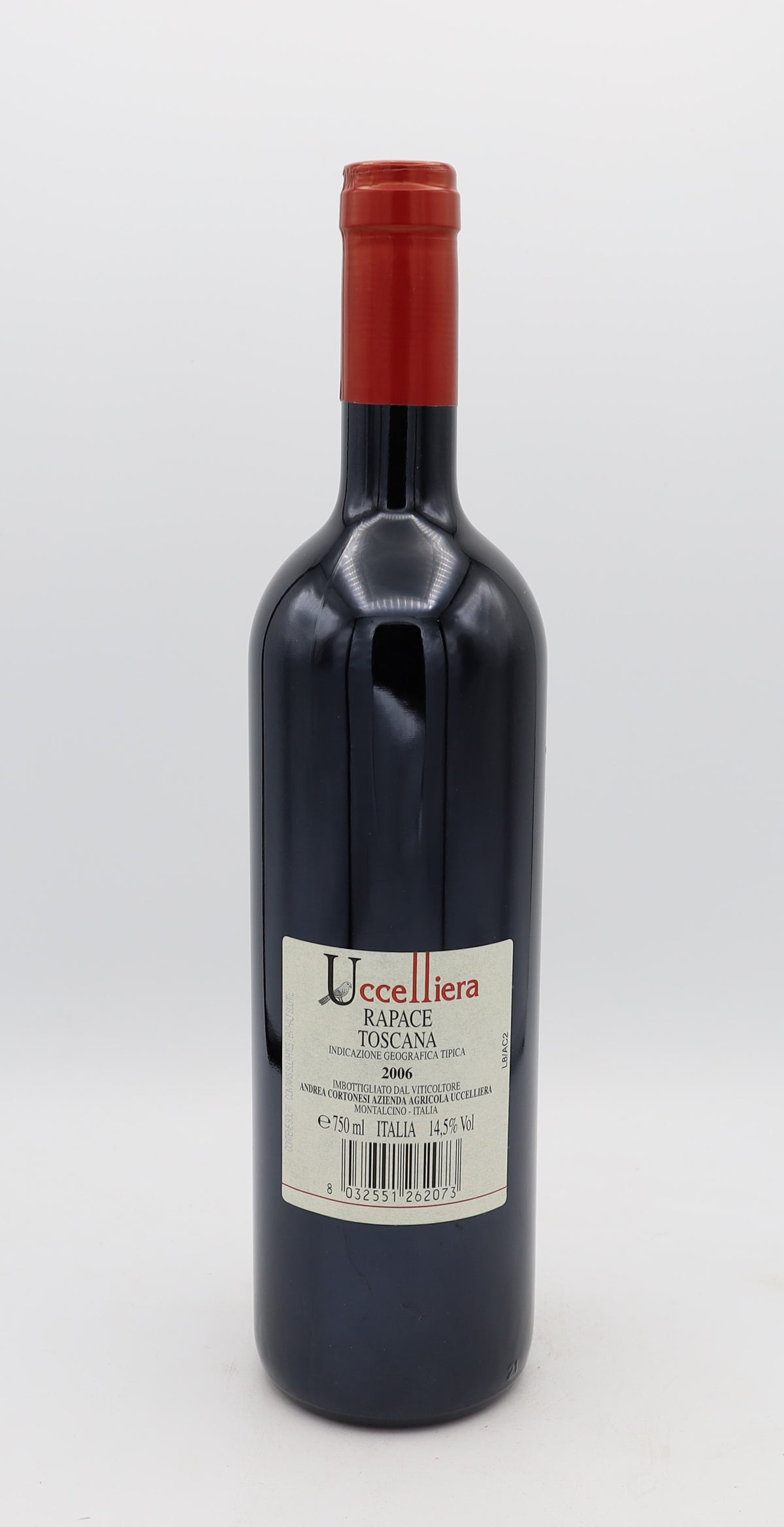 Uccelliera Rapace Toscana IGT Vintage 2006 – premium Italian red wine with rich, complex flavors and refined structure.