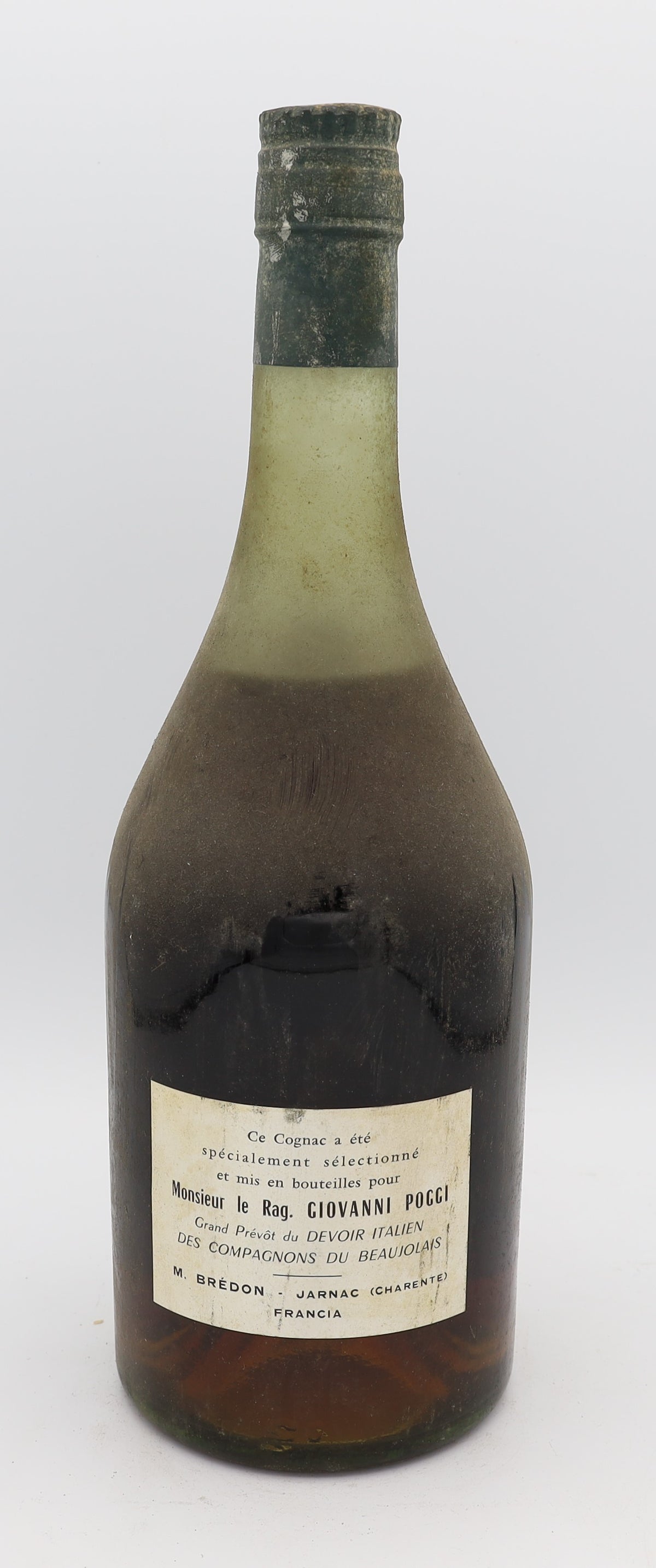 Bredon Fine Champagne Napoleon Cognac – premium French brandy made from Acquavite di Vino, aged to perfection with deep amber tones and refined, smooth character.
