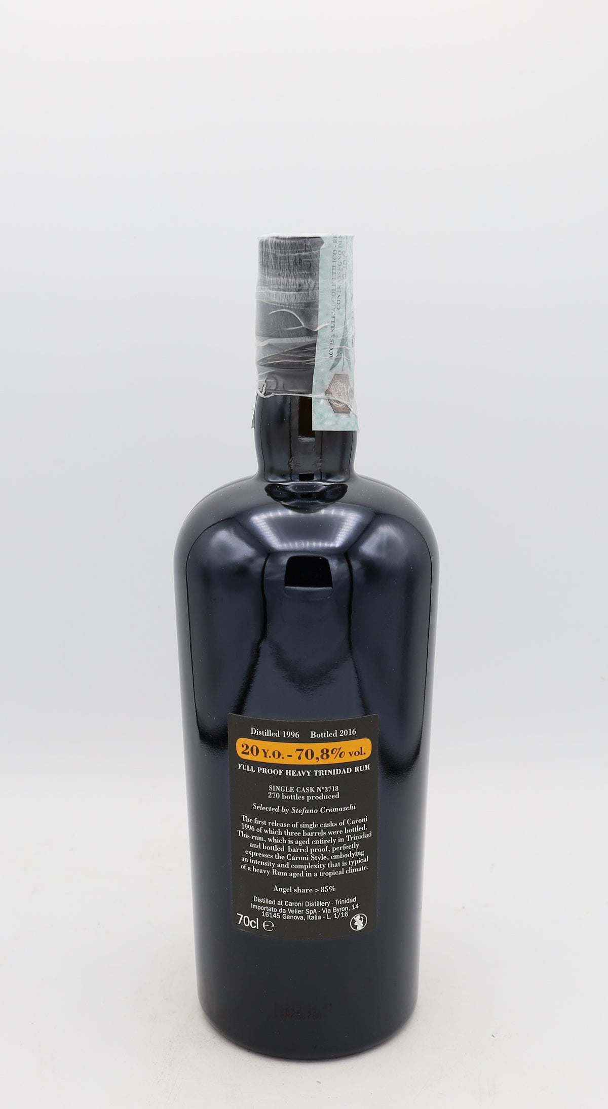 Caroni 20-year-old Rum – vintage 1996 limited edition French rum for collectors