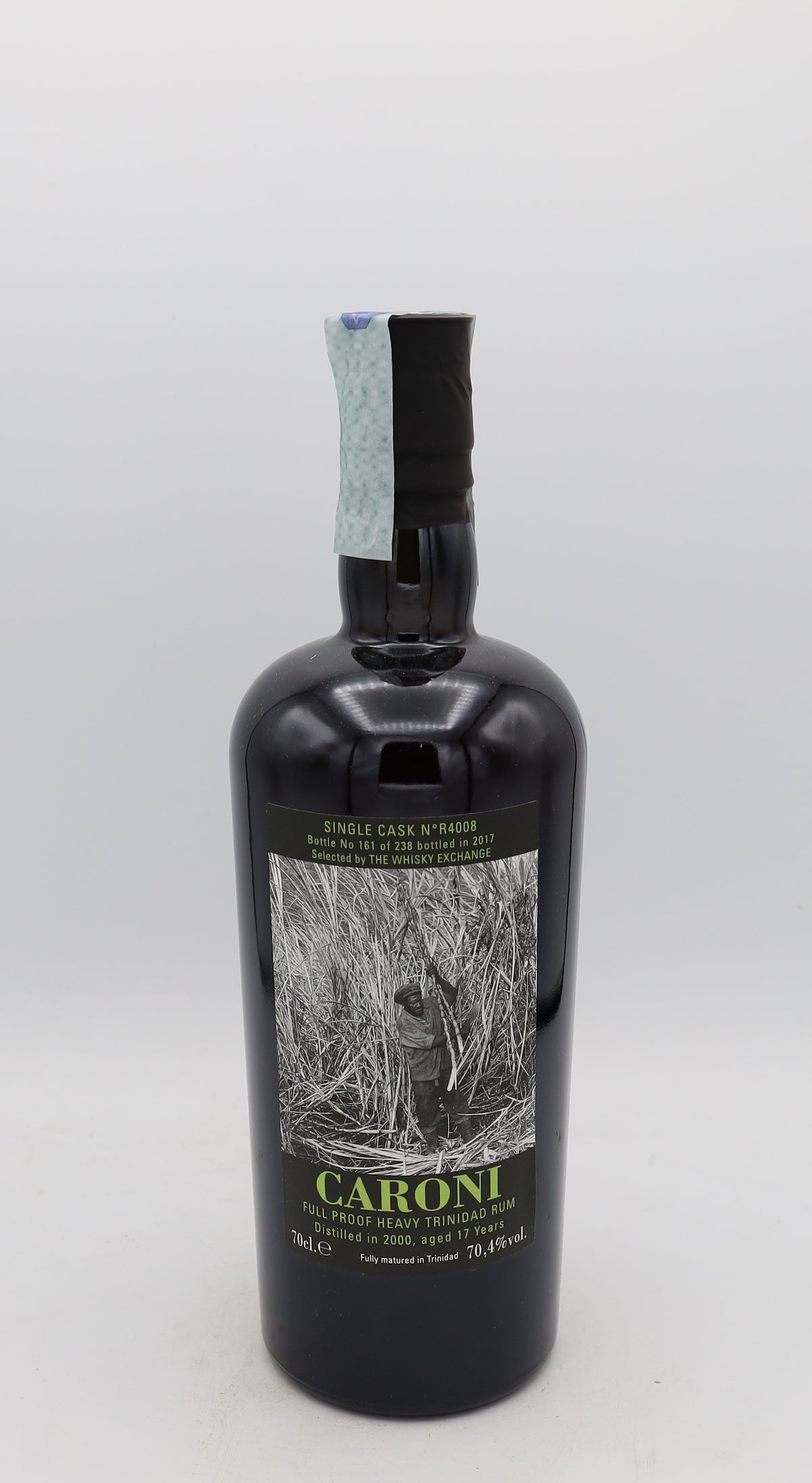 Caroni Single Cask Rum R4008 – vintage 2000, 17YO limited edition bottle, ideal for collectors