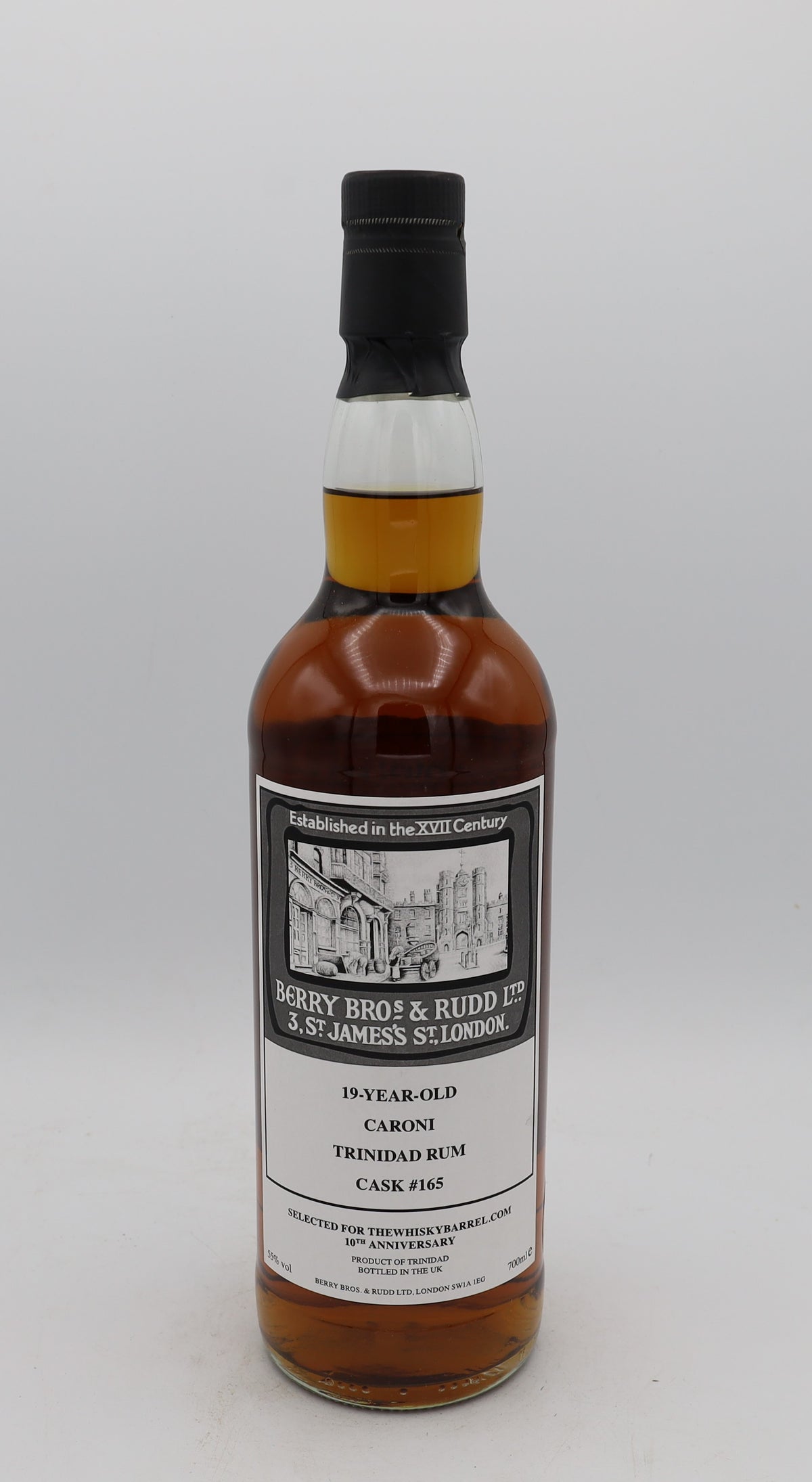Caroni Rum Cask 165 19-Year-Old – exclusive 10th Anniversary rum, collectible edition for connoisseurs
