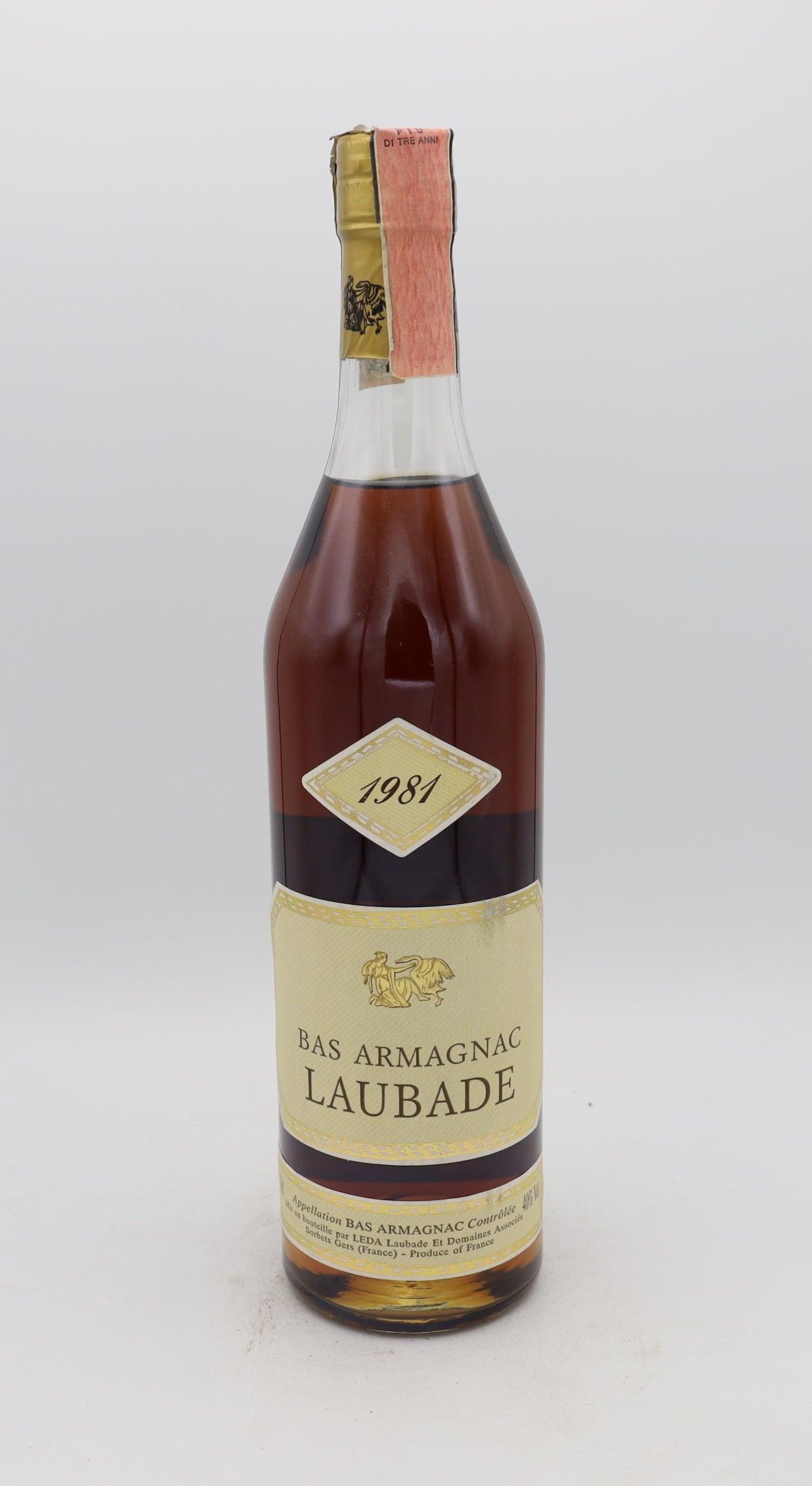 Château de Laubade Bas-Armagnac Vintage 1981, Reserved Treasures Club edition – rare vintage brandy with rich, complex flavors, perfect for collectors.