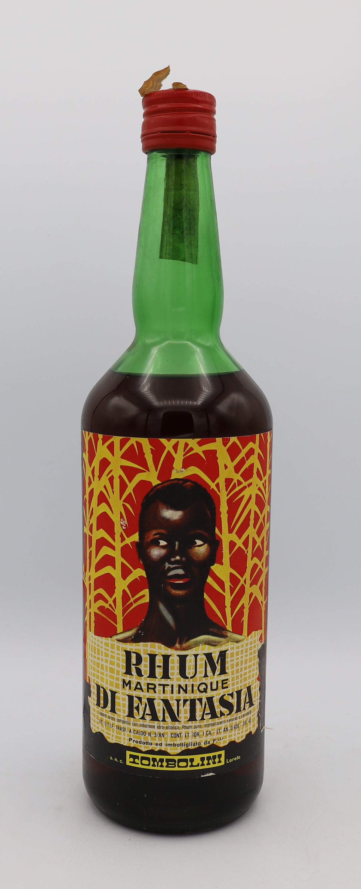 Di Fantasia Tombolini Rhum Vintage 1980 – rare Italian rum with rich, complex flavors and exceptional aging, perfect for collectors.