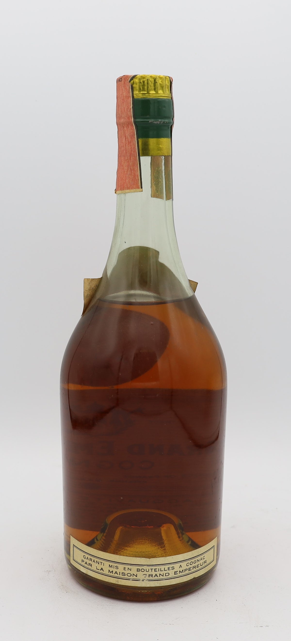 Grand Empereur VSOP Cognac Napoleon with red neck label – premium aged brandy with rich, smooth flavors, ideal for collectors and connoisseurs.