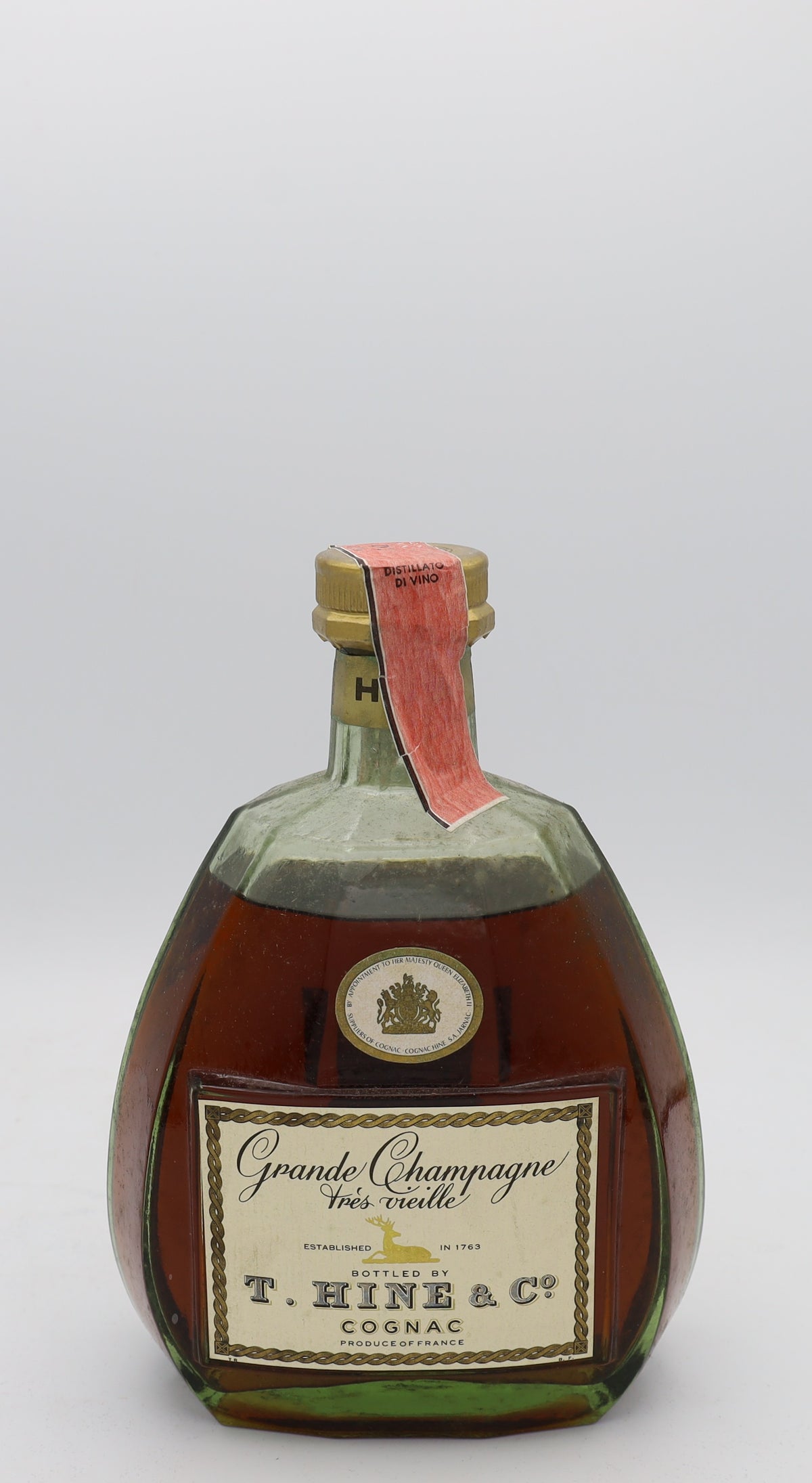 Hine Cognac Grande Champagne Tres Vieille 1960's