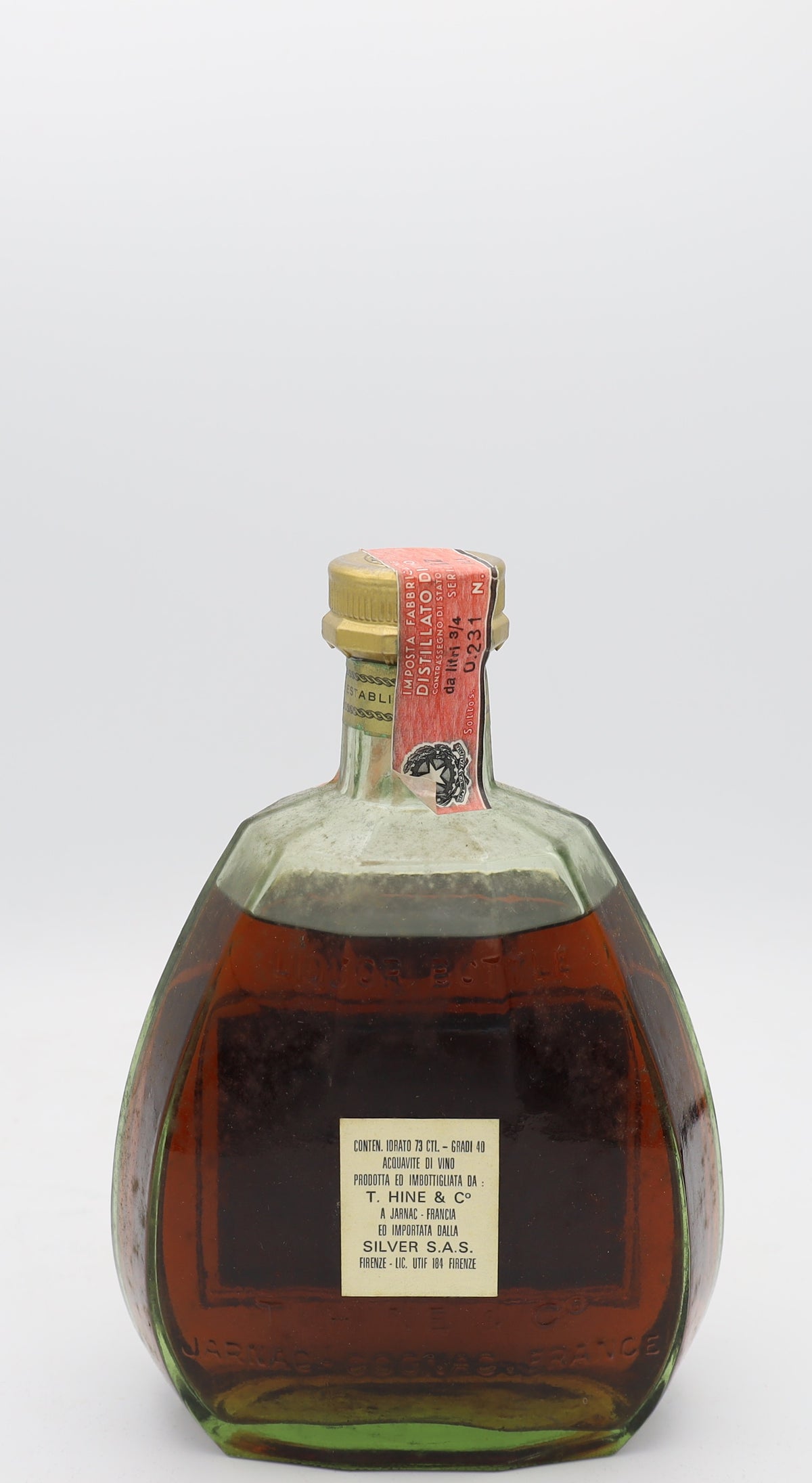 Hine Cognac Grande Champagne Tres Vieille 1960's
