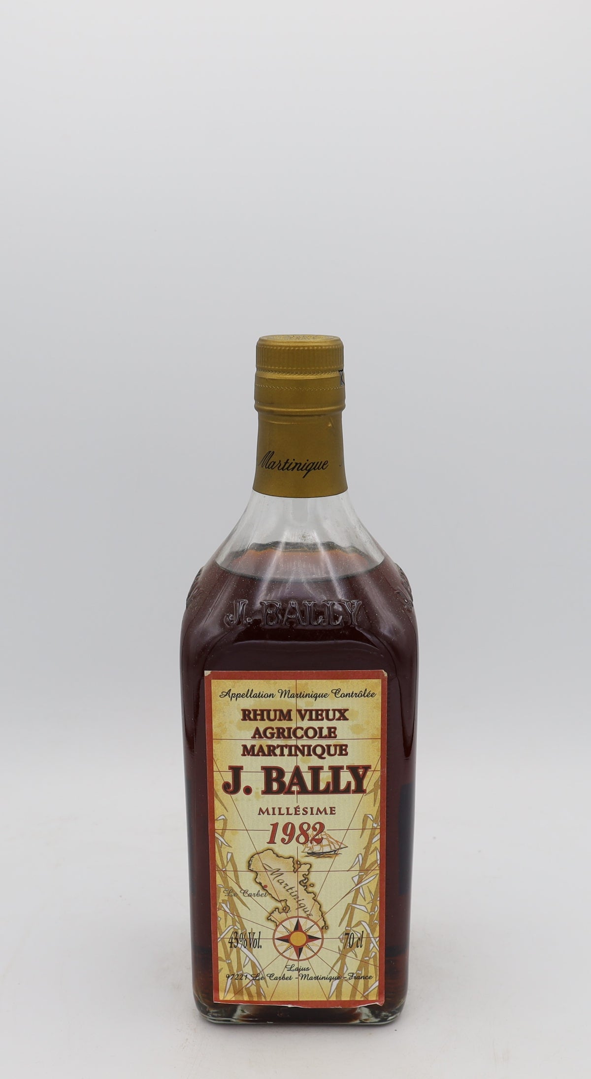 J. Bally 1982 Millésime Rhum, Reserved Treasures Club edition, presented in a collector’s box – rare aged Martinique rum with rich, complex flavors