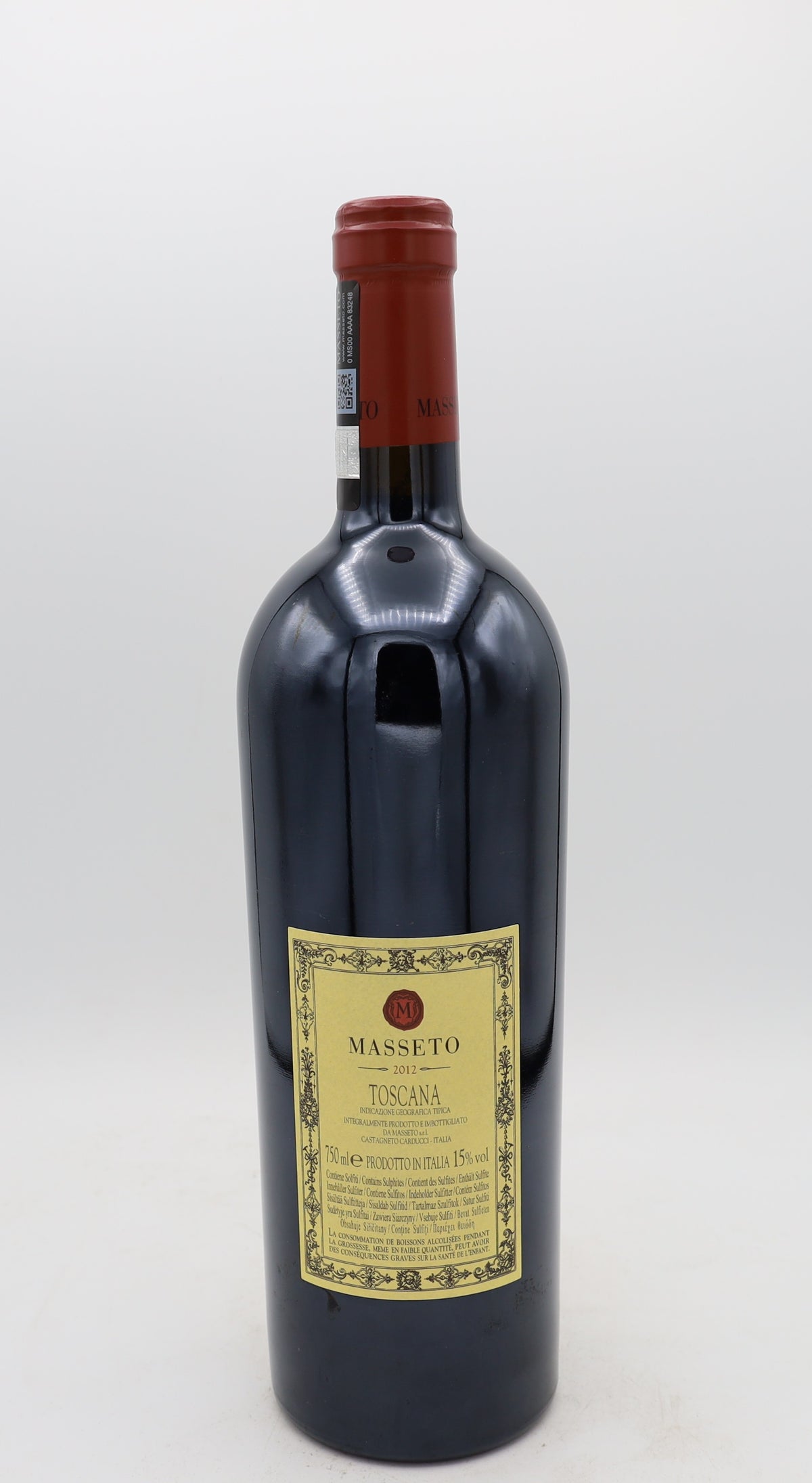 Masseto 2012 by Tenuta dell'Ornellaia, Toscana IGT Super Tuscan wine from Bolgheri Tuscany