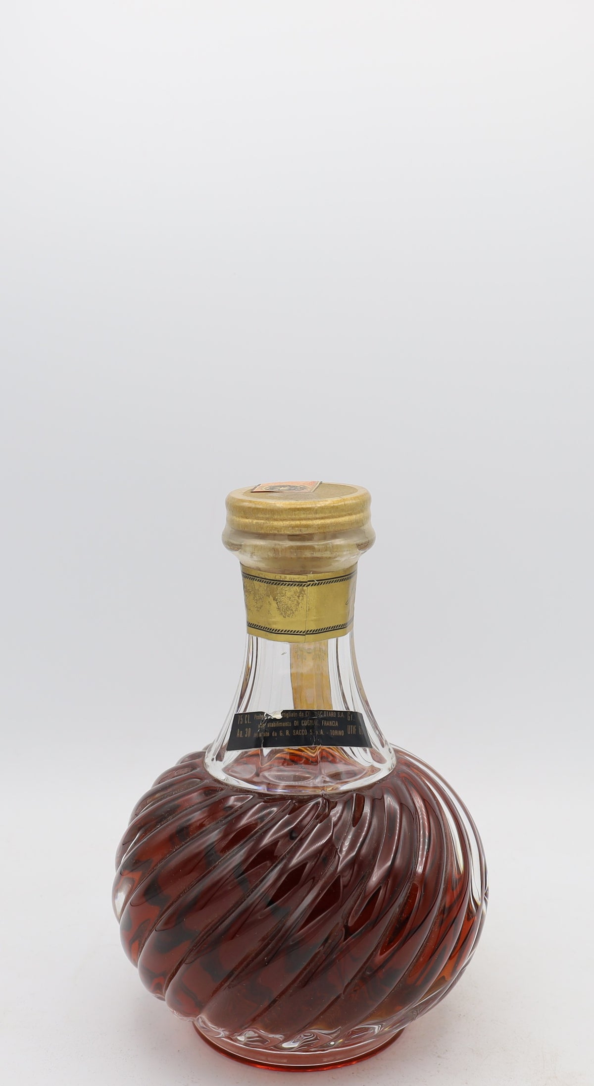 Otard Napoleon Cognac Crystal Decanter – back label