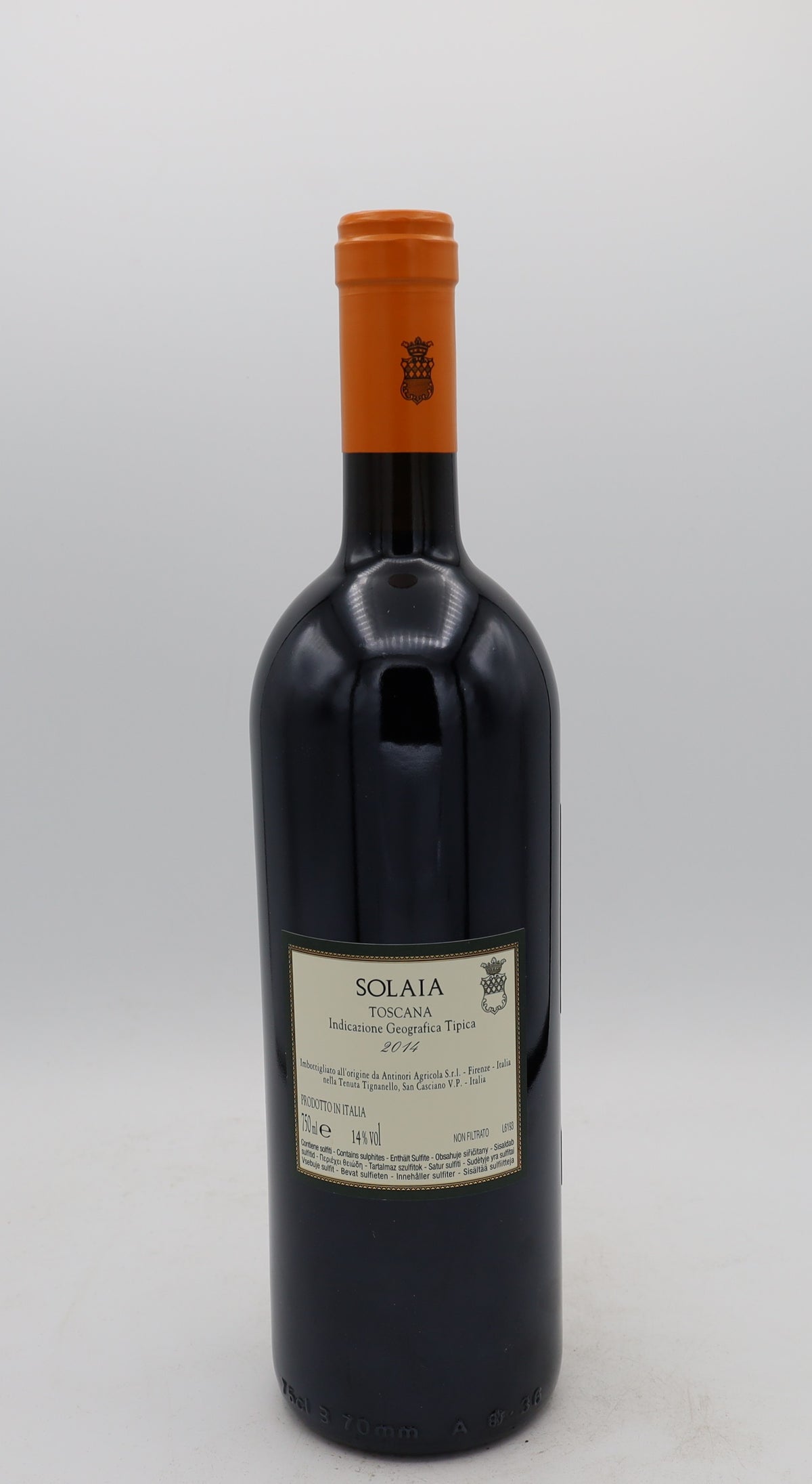 Solaia Marchesi Antinori 2014 Super Tuscan red wine from Tuscany
