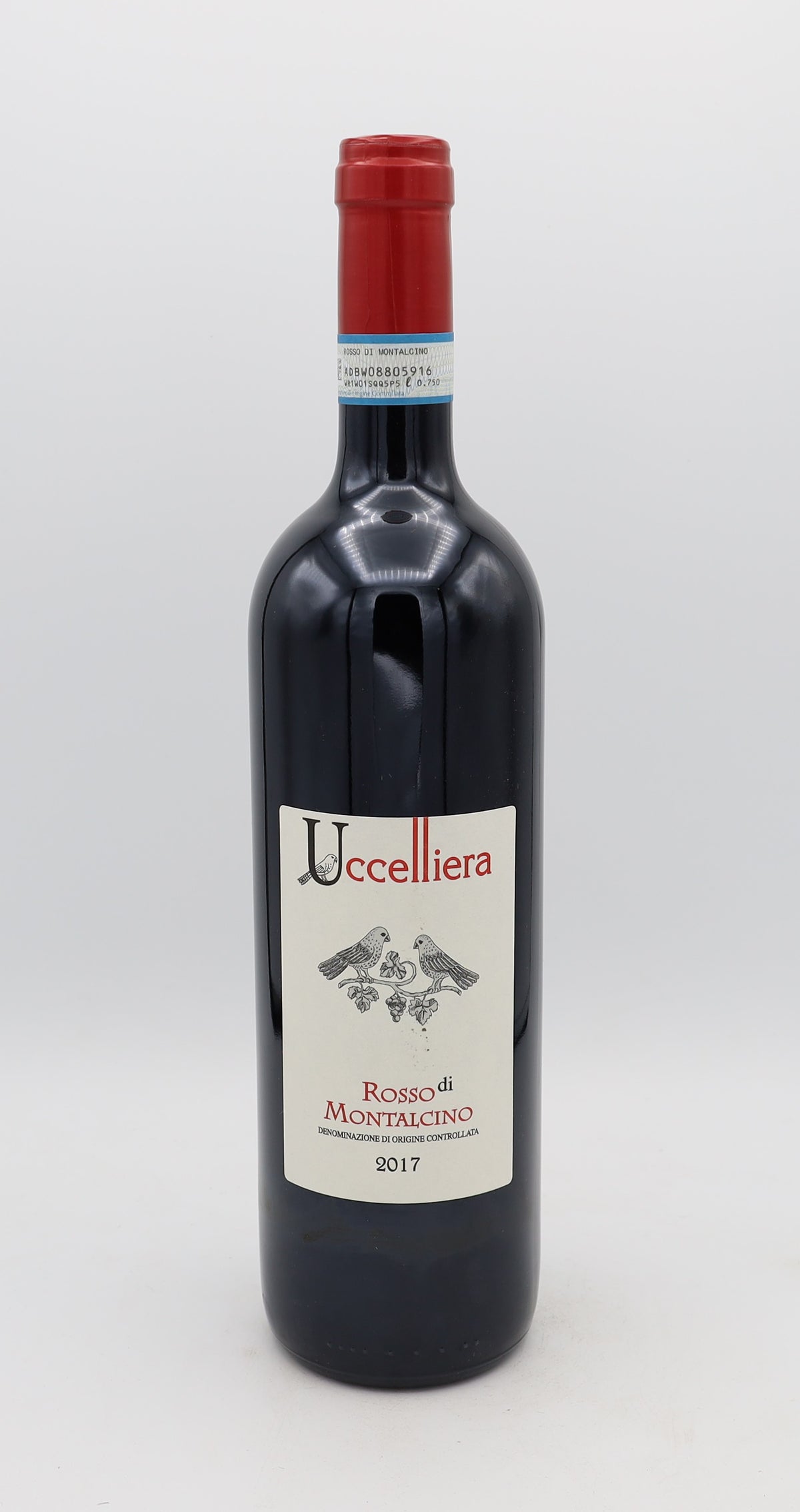 Uccelliera Rosso di Montalcino Vintage 2017 DOCG – premium Italian red wine with rich, complex flavors and elegant structure.