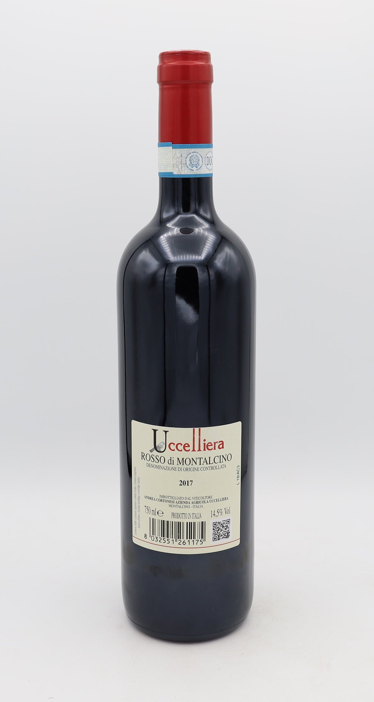 Uccelliera Rosso di Montalcino Vintage 2017 DOCG – premium Italian red wine with rich, complex flavors and elegant structure.