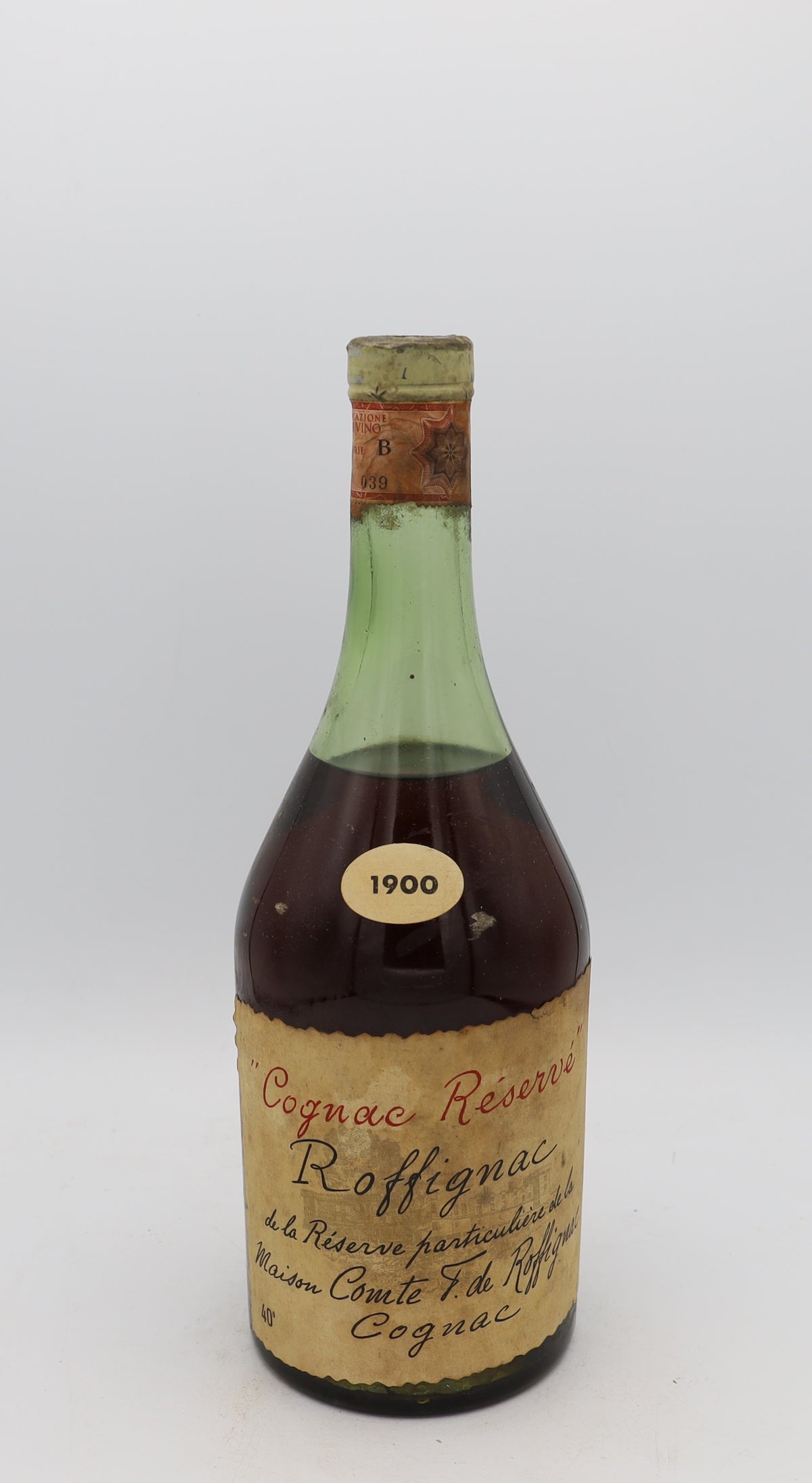Roffignac 1900 Réserve Cognac – premium vintage French cognac, exclusive Reserved Treasures Club collector’s edition